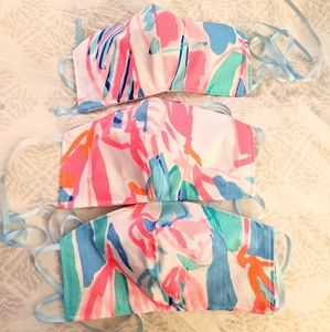 Lilly Pulitzer Mask handmade